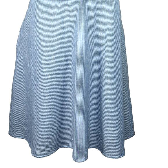 Annie 50 Women’s Linen Blend Striped Sundress with Criss-Cross Straps Med EUC - Picture 3 of 15